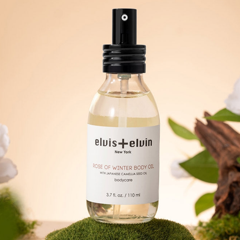 Elvis + Elvin Rose of Winter Body Oil 3.7 Fl Oz